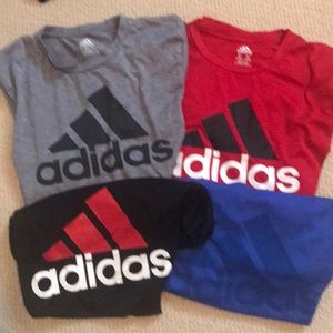 Pack of 4 adidas ss tshirts 100% polyester
